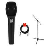 Electro-Voice ND86 Dynamic Supercardioid Vocal Microphone Bundle with Tripod Mic Stand & XLR Cable