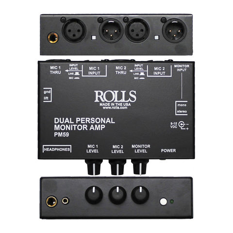 Rolls PM59 Dual Personal Monitor Amp