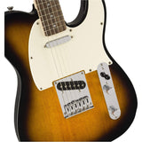 Squier by Fender Bullet Telecaster (Laurel Fingerboard, Brown Sunburst) Bundle with Fender 10ft Cable (Straight/Straight), Fender Guitar 12-Pack Picks, and Fender 2" Guitar Straps