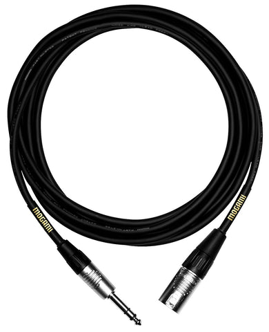 Mogami TRS to XLR Male Made with W2792 Microphone/line cable