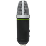 Mackie EM-91CU+ EleMent Series USB Condenser Microphone Bundle with Adjustable Microphone Suspension Boom Scissor Arm Stand and Pop Filter