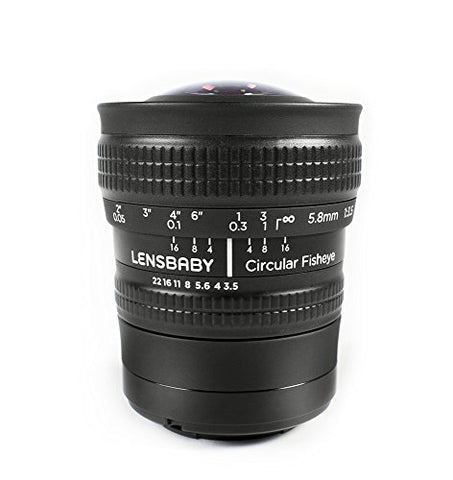 Lensbaby 5.8mm f/3.5 Circular Fisheye Lens for Fujifilm X