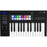 Novation Launchkey 25 MK3 USB MIDI Keyboard Controller (25-Key) Bundle with Monitor Headphones, Sustain Pedal & MIDI Cable