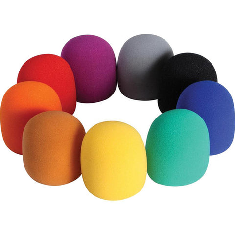 On-Stage 9-Color Foam Windscreen Pack