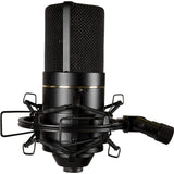 MXL 770 Multipurpose Cardioid Condenser Microphone (Black) Bundle with MXL HX9 Over-Ear Studio Pro Headphone