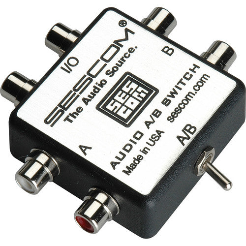Sescom SES-MP3-RCA-AB Stereo Audio FLAC MP3 OGG WMA 3.5mm(1/8) & RCA A/B Switch