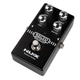 NUX Recto Distortion Guitar Effect Pedal Bundle with Kopul 10' Instrument Cable, Strukture S6P48 6" Patch Cable Right Angle, and Fender 12-Pack Picks