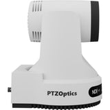 PTZOptics Move 4K SDI/HDMI/USB/IP PTZ Camera with 20x Optical Zoom (White) Bundle with HuddleCamHD HCM-1 Small Universal Wall Mount Bracket and 5-Pack Cleaning Wipes