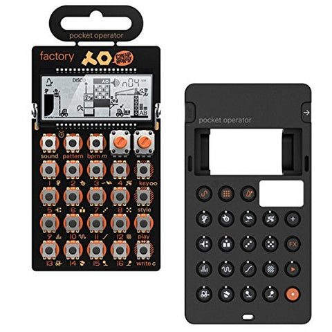 Teenage Engineering: PO-16 Factory Pocket Operator + Silicone Case Bundle