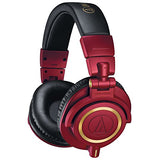 Audio-Technica ATH-M50xRD Professional Studio Monitor Headphones (Red Limited Edition) Audio Bundle includes Headphones and Focusrite Scarlett 2i2 USB Audio Interface (2nd Generation) With Pro Tools