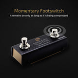 HOTONE Dual Footswitch Pedal Momentary 2-Way Pedal Switcher Foot Controller Ampero Switch 1/4-Inch