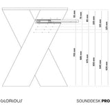 GLORIOUS Sound Desk Pro (White)