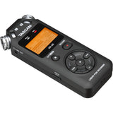 Tascam DR-05 Portable Handheld Digital Audio Recorder with Boya BY-M1 Omni Directional Lavalier Microphone Kit
