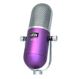 Heil Sound PR 77D Large-Diaphragm Dynamic Microphone (Purple) with BAI-2X Two-Section Broadcast Arm with Internal Springs and Integrated XLR Cable