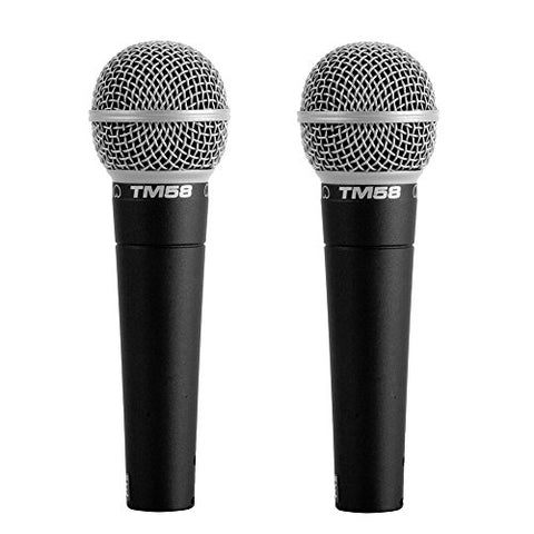 Superlux TM58 Dynamic Vocal Microphone - 2 Pack