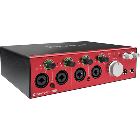 Focusrite Clarett 4Pre USB 18-In/8-Out Audio Interface