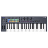 Novation FLkey 49-Key USB MIDI Keyboard Controller for FL Studio Bundle with Kaces Stretchy Keyboard Dust Cover and Hosa Mid-310 Midi cable 10'