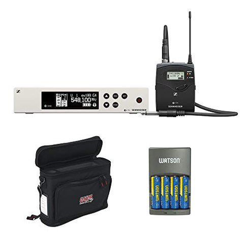 Sennheiser ew 100 G4 Wireless Instrument System with Ci 1 Guitar Cable, Mobile Pack & Rapid Charger Kit