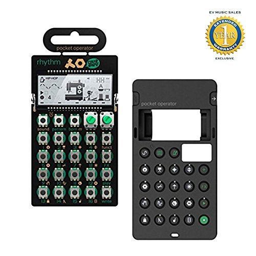 Teenage Engineering PO-12 Rhythm Drum Synth & Silicone Case Bundle with 1 Year Free Extended Warranty