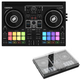 Reloop Buddy Compact 2-Deck DJAY Controller Bundle with Decksaver Cover for Reloop Ready and Buddy