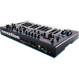 Novation Bass Station II Monophonic Analog Synthesizer with Sustain Pedal (Piano-Style) & 10' MIDI Cable Bundle