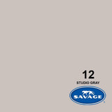 Savage Widetone Seamless Background Paper (#12 Studio Gray, Size 86 Inches Wide x 36 Feet Long, Backdrop)