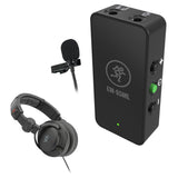 Mackie EM-95ML Lavalier Microphone with In-Line Amplifier Bundle with Polsen HPC-A30-MK2 Studio Monitor Headphones