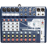 Soundcraft Notepad-12FX Small-Format Analog Mixing Console with Gator Cases 2519 Mixer Bag, Fastener Straps (10-Pack) & XLR Cable Bundle