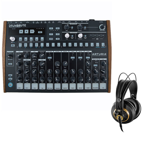 Arturia DrumBrute Analog Drum Machine Bundle with AKG K240 Studio Pro Stereo Headphones