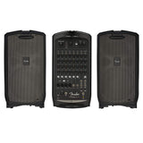 Fender Passport Venue Series 2 Portable Powered PA System with Vocal Microphone, 2x Speaker Stand & 2x XLR-XLR Cable Bundle