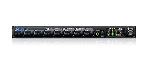 MOTU 8pre 16x12 USB Audio Interface with 8 Mic Inputs and Optical Expansion