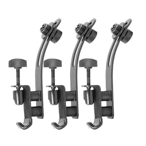 On Stage DM50 Drum Rim Microphone Clips 3-Pack