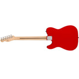 Squier Sonic Telecaster Electric Guitar, Torino Red, Laurel Fingerboard Bundle with Fender Logo Guitar Strap Black, Fender 12-Pack Celluloid Picks, and Straight/Angle Instrument Cable