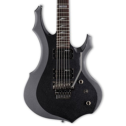 ESP LF200FRCHM Solid-Body Electric Guitar, Charcoal Metallic