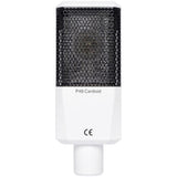 Lewitt LCT-240 Pro Condenser Microphone (White) Bundle with Lewitt Shockmount (White), Magnetic Pop Filter, Polsen Studio Monitor Headphone & XLR Cable