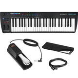 Nektar Technology IMPACT GXP49 49-Keys USB MIDI Professional DAW Controller Keyboard Bundle with Piano-Style Sustain Pedal, MIDI Cable, and Medium Keyboard/Piano Case