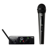 AKG WMS40 Mini Single Vocal Set Wireless Microphone System (Band: B) Bundle with 4-Pack AA LR6 Alkaline Battery