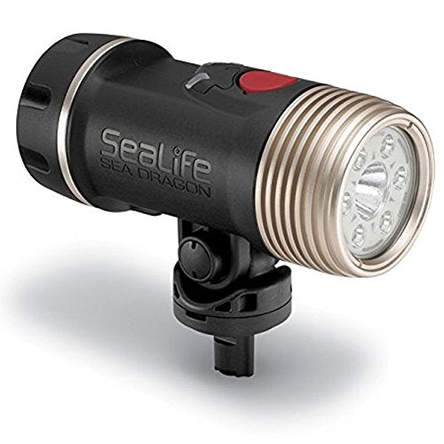 SeaLife Sea Dragon 2100 Photo and Video LED Dive Light with Tray and Grip