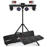 CHAUVET DJ GigBAR Move 5-in-1 Lighting System with Moving Heads, Pars, Derbys, Strobe, and Laser Effects