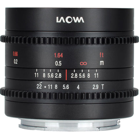 Venus Optics Laowa 9mm T2.9 Zero-D Cine Lens (Fuji X Mount, Feet)