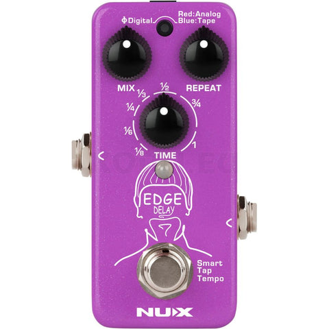 NUX Edge Delay Guitar Effects Pedal with Phi Digital Delay, Analog Delay, and Tape Echo