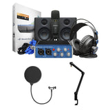 PreSonus AudioBox Studio Ultimate Bundle Deluxe Hardware/Software Recording Kit with Blue Compass Boom Arm & Kellopy Pop Filter Bundle