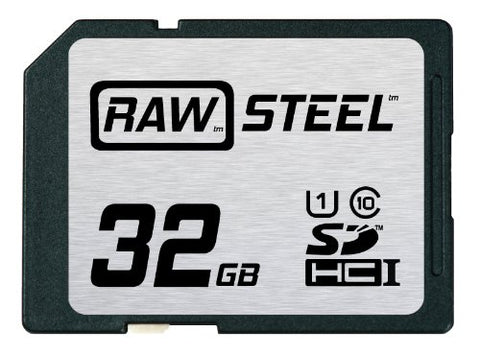 Hoodman RAW Steel SDHC 32GB UHS-1 Secure Digital Card