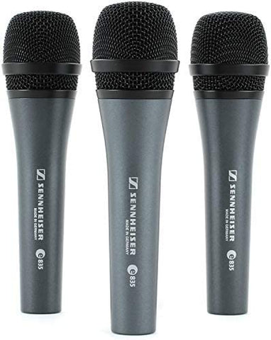 Sennheiser e-835 - Cardioid Handheld Dynamic Microphone Kit (3-Pack)