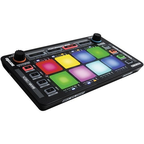 Reloop NEON USB Modular FX Controller for Serato with Mini Male to Stereo Mini Male Cable (Black) 3'