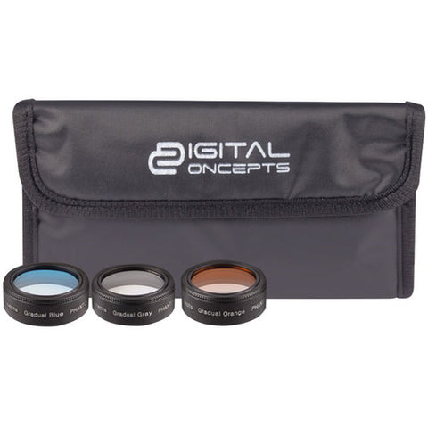 Digital Concepts Graduated Lens Filters for Phantom 4 Pro Quadcopter (3-Pack)