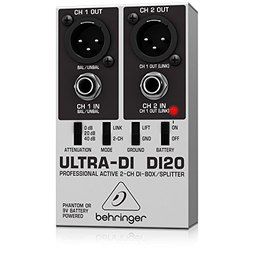 Behringer DI20 Ultra-DI 2 Channel DI-Box Splitter