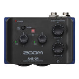 Zoom AMS-24 2x4 USB-C Audio Interface for Music and Streaming Bundle with Kellopy Pop Filter and XLR-XLR Cable