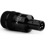 Audix D2 Dynamic Instrument Microphone with DM50 Drum Rim Microphone Clip Bundle