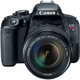 Canon EOS Rebel T7i DSLR Camera with 18-135mm Lens plus Boya BY-MM1 Shotgun Video Microphone and Journey 24 DSLR Shoulder Bag